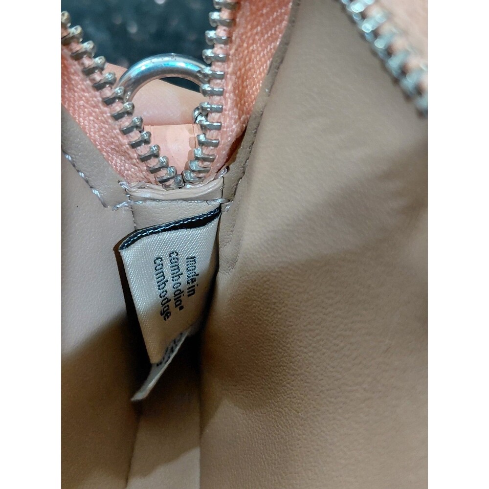 Coach 6303Zip Card Case With Chain Leather Faded Blush - Picture 9 of 10